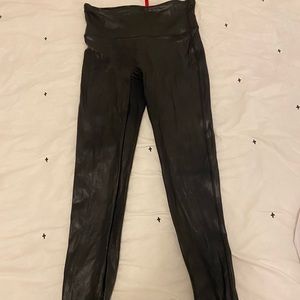 Faux leather leggings